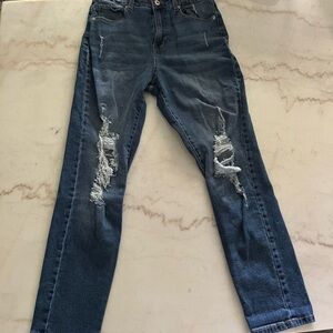 Regeneration Celebrity Pink Straight Leg Distressed Denim